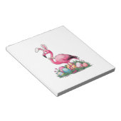 Oster-Flamingo-T-Shirt Notizblock (angewinkelt)