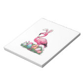 Oster-Flamingo-T-Shirt Notizblock (Rotiert)