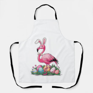 Oster-Flamingo-T-Shirt Schürze