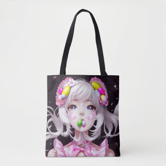 Oster/Frühling Anime Girl Tasche (Vorderseite)