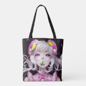 Oster/Frühling Anime Girl Tasche (Rückseite)