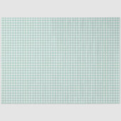 Oster-Frühlings-Minzgrün-Gingham Seidenpapier (Vorderseite)