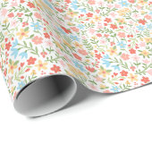Oster-Garten-Blumen Geschenkpapier (Rolleneckpunkt)