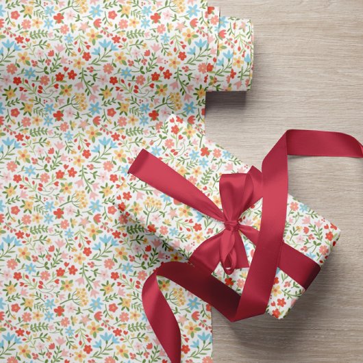 Oster-Garten-Blumen Geschenkpapier