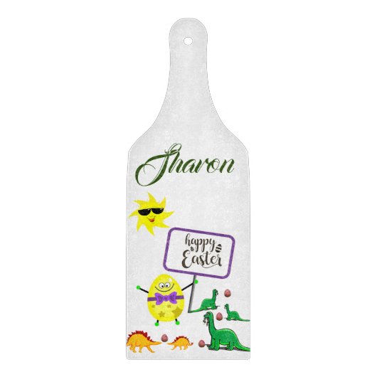Oster-Glas-Schneidbrett-Dinosaurier Schneidebrett (Vorderseite)