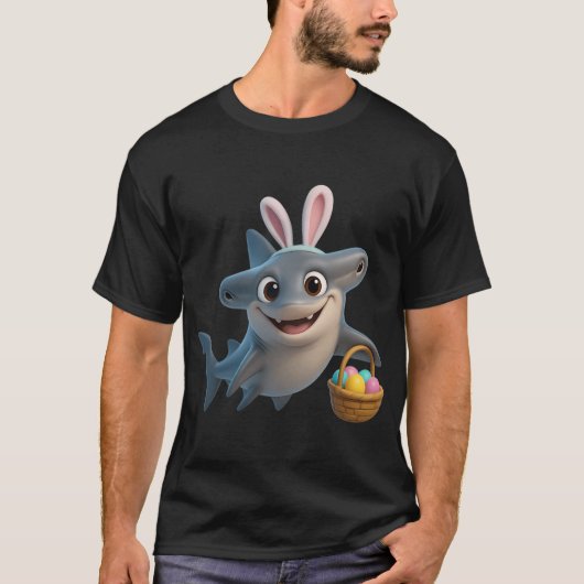 Oster-Glattkopf-Hammerhai T-Shirt (Vorderseite)