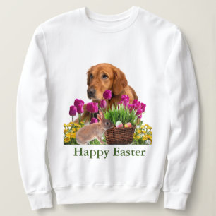 Oster-Golden Retriever und Osterhasen-Frühlingsfei Sweatshirt