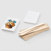 Oster-Goldendoodle-Hund mit Hasenohren, Ostern Fächer (Non-assembled)