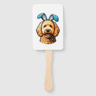 Oster-Goldendoodle-Hund mit Hasenohren, Ostern Fächer
