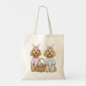 Oster-Goldendoodle-Hunde Tragetasche (Rückseite)