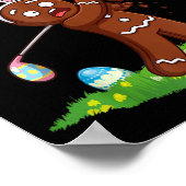 Oster-Golf-Gingerbread-Mann Oh Snap gebrochener Ar Poster (Ecke)