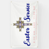 Oster-Gottesdienst-Kirchenbanner Banner (Vertikal)