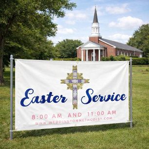 Oster-Gottesdienst-Kirchenbanner Banner