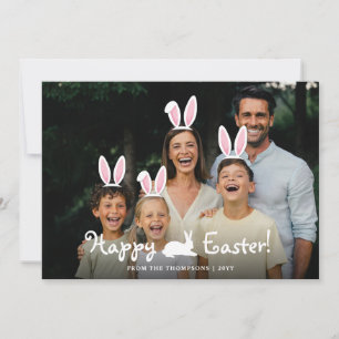 Oster-Grafik-Overlay mit beweglichen Hasenohren fü Karte