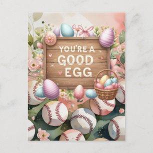 Oster-Grußkarte Baseball Feiertagspostkarte