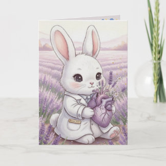 Oster-Grußkarte, Doktor-Hasen-Geschenk für die Ges Karte