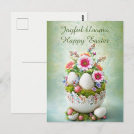 Oster-Grußkarte Floral Frühling Elegant Postkarte