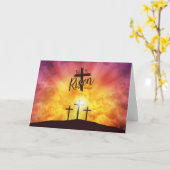 Oster-Grußkarte Karte (Gelbe Blume)