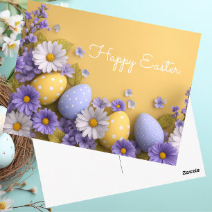 Oster-Grußkarte mit Ostereiern Postkarte