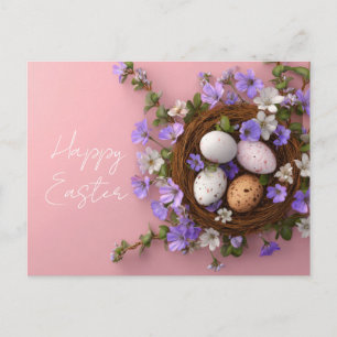 Oster-Grußkarte mit Ostereiern Postkarte