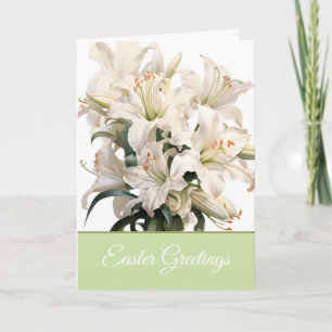 Oster-Grußkarte Osterlilie Karte