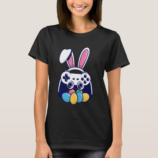 Oster-Hasen-Controller-Eier für Gamer T-Shirt (Vorderseite)