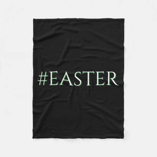 Oster-Hashtag Moderne Osterdesign-Grün-T-Shirt  Fleecedecke (Vorderseite)