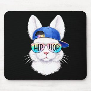 Oster-Hip-Hop-Hasen-Gesicht-Sonnenbrille Cool Männ Mousepad