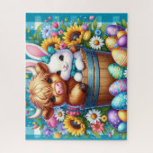 Oster-Hochlandkuh-Puzzle Puzzle (Vertikal)