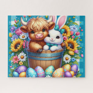 Oster-Hochlandkuh-Puzzle Puzzle
