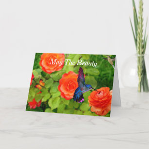 Oster Hummingbird Beauty Feiertagskarte