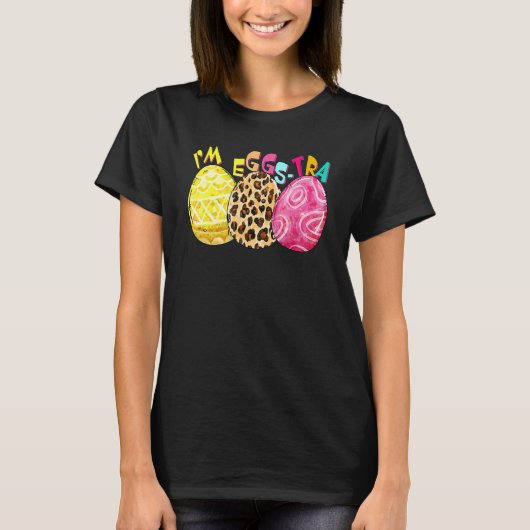 Oster im Eggstra Womens Leopard Eggs Graphic 1 T-Shirt (Vorderseite)