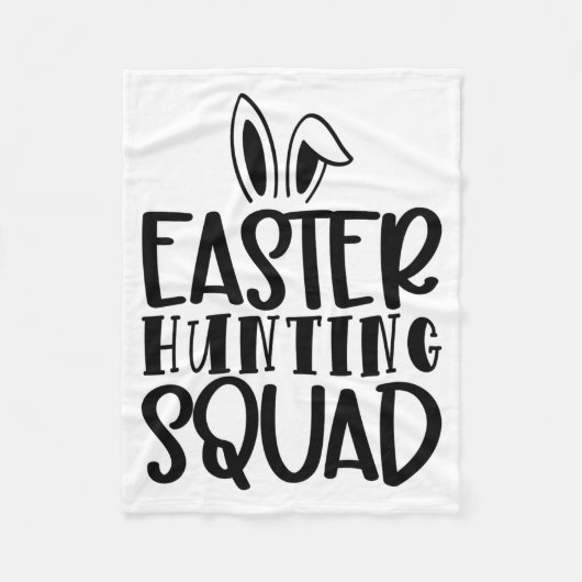 Oster-Jagd-Squad T-Shirt Fleecedecke (Vorderseite)