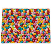 Oster-Jelly-Bean-Muster Große Geschenktüte (Vorderseite)