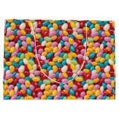 Oster-Jelly-Bean-Muster Große Geschenktüte (Rückseite)