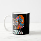 Oster-Karate-Hase Kaffeetasse (Links)