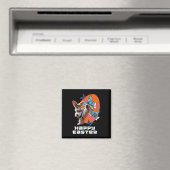 Oster-Karate-Hase Magnet (In Situ (Geschirrspüler))