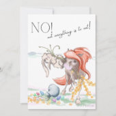 Oster Karte mit Pferd und Hase, lustige Tiere  (Vorderseite)