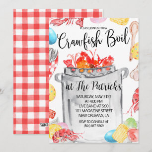 Oster-Krebs-Koch-Einladung Einladung