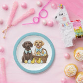 Oster-Labrador-Retriever-Hunde Pappteller (Party)