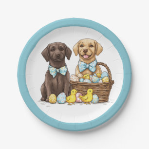 Oster-Labrador-Retriever-Hunde Pappteller