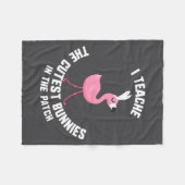 Oster-Lehr-Cutest-Hasen-Patch-Illustration Fleecedecke (Vorderseite (Horizontal))