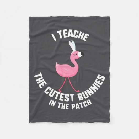 Oster-Lehr-Cutest-Hasen-Patch-Illustration Fleecedecke (Vorderseite)