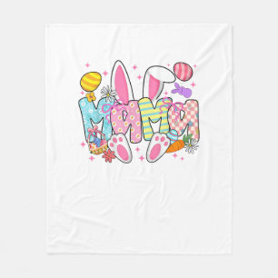 Oster-Mama-Hasen-Ohren Koketter Bogen Osterhase  Fleecedecke