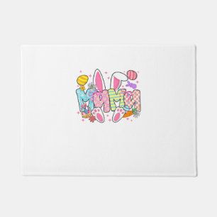 Oster-Mama-Hasenohren Coquette-Schleife Osterhase Fußmatte
