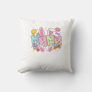 Oster-Mama-Hasenohren Coquette-Schleife Osterhase  Kissen