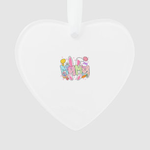 Oster-Mama-Hasenohren Coquette-Schleife Osterhase  Ornament