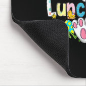 Oster-Mittagessen-Dame Hasenohren Mittagessen-Dame Mousepad (Ecke)