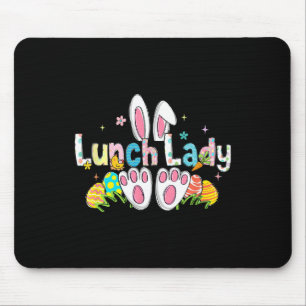 Oster-Mittagessen-Dame Hasenohren Mittagessen-Dame Mousepad