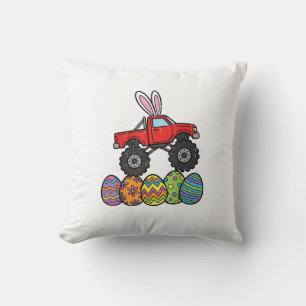 Oster-Monster-Truck für Jungen Frohen Ostertag Eie Kissen
